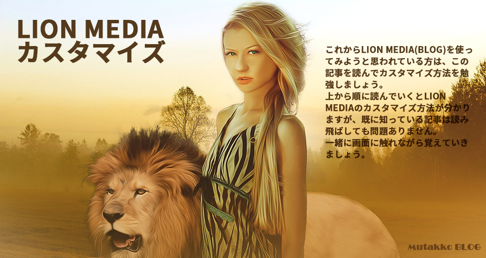 LION MEDIA(BLOG)のカスタマイズ総まとめ